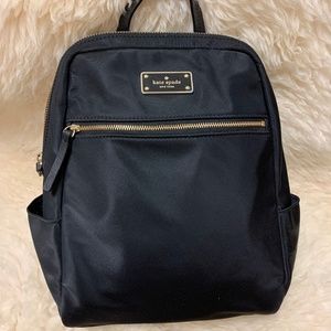 Kate Spade Black Nylon Mini Backpack